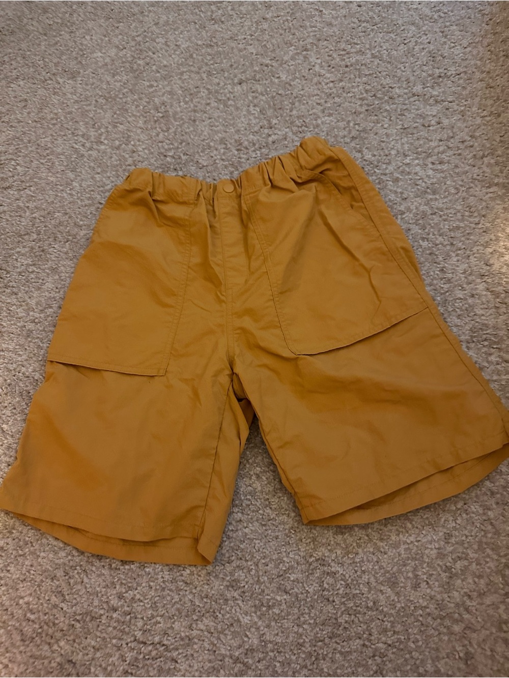 Kids Shorts in Mustard Yellow